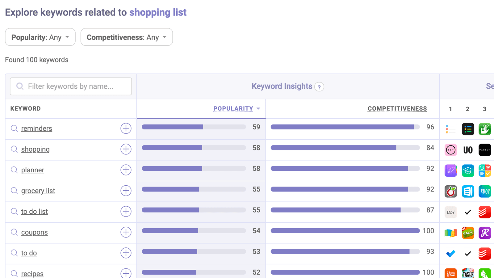 Get ASO keyword suggestions with this tool from Appfigures